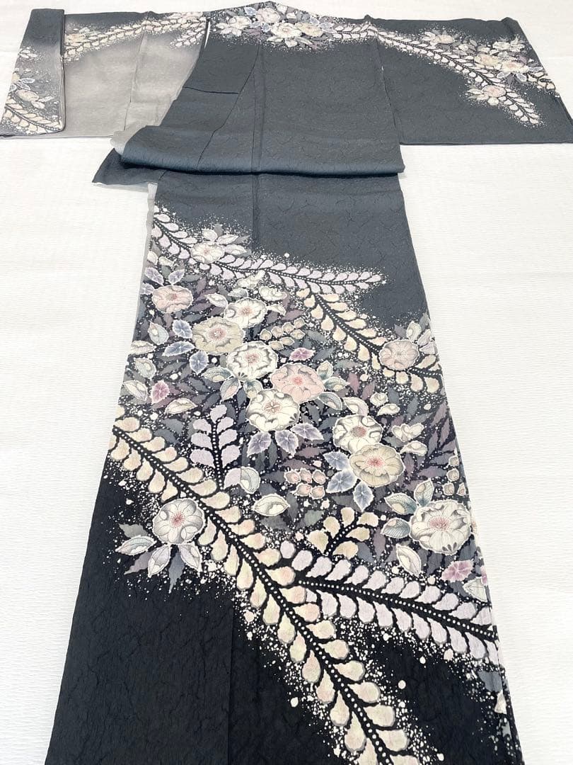 裄長トールサイズ】幻想的な 辻が花 訪問着◇正絹 染め分け - メルカリ