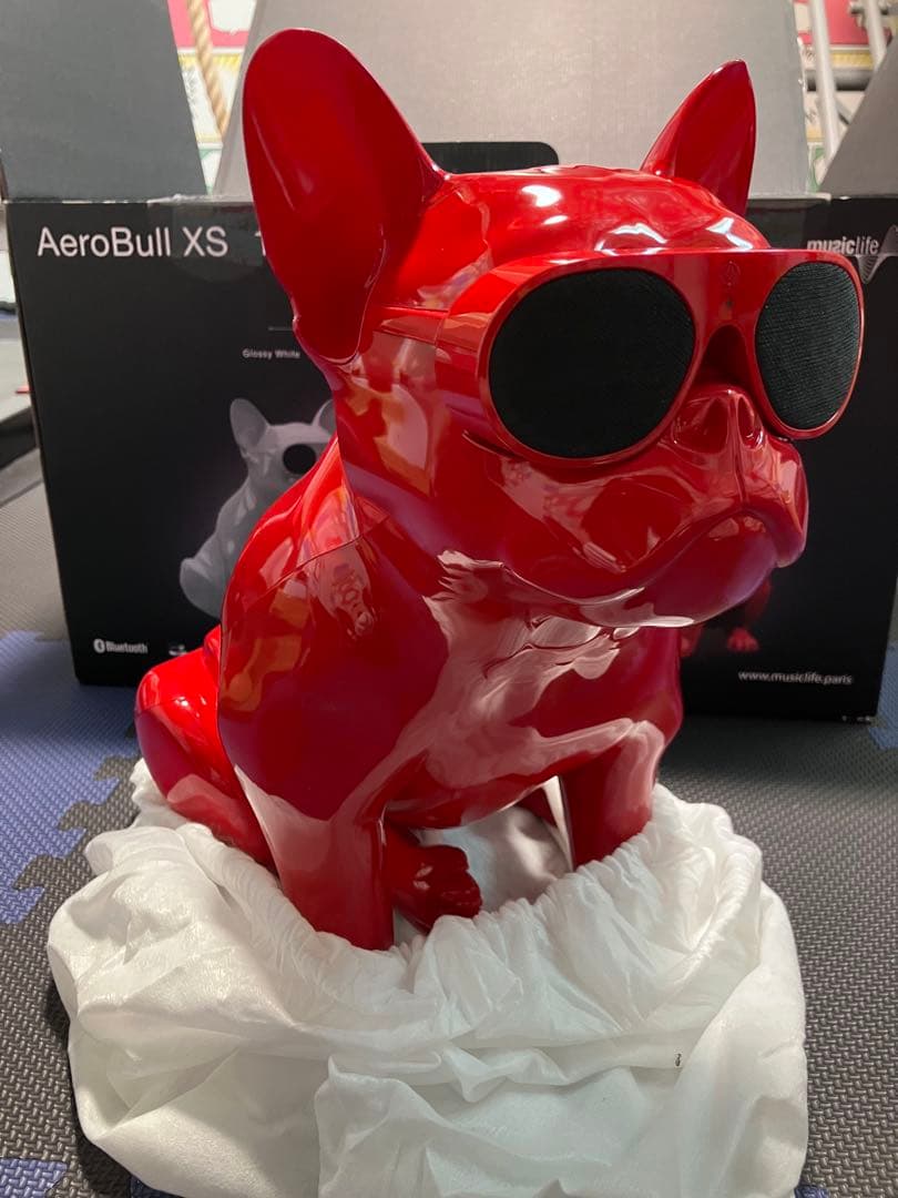 Music Life スピーカー AeroBull XS1 ハイグロッシーレッド AeroBull(エアロブル) XS1 グロッシー・レッド ワイヤレススピーカー