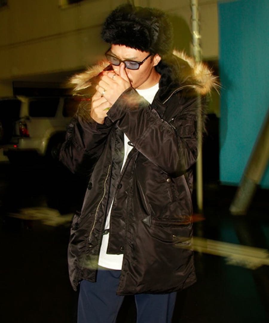 Subciety別注AVIREX N-3BサイズLブラック(MAー1) - メルカリ