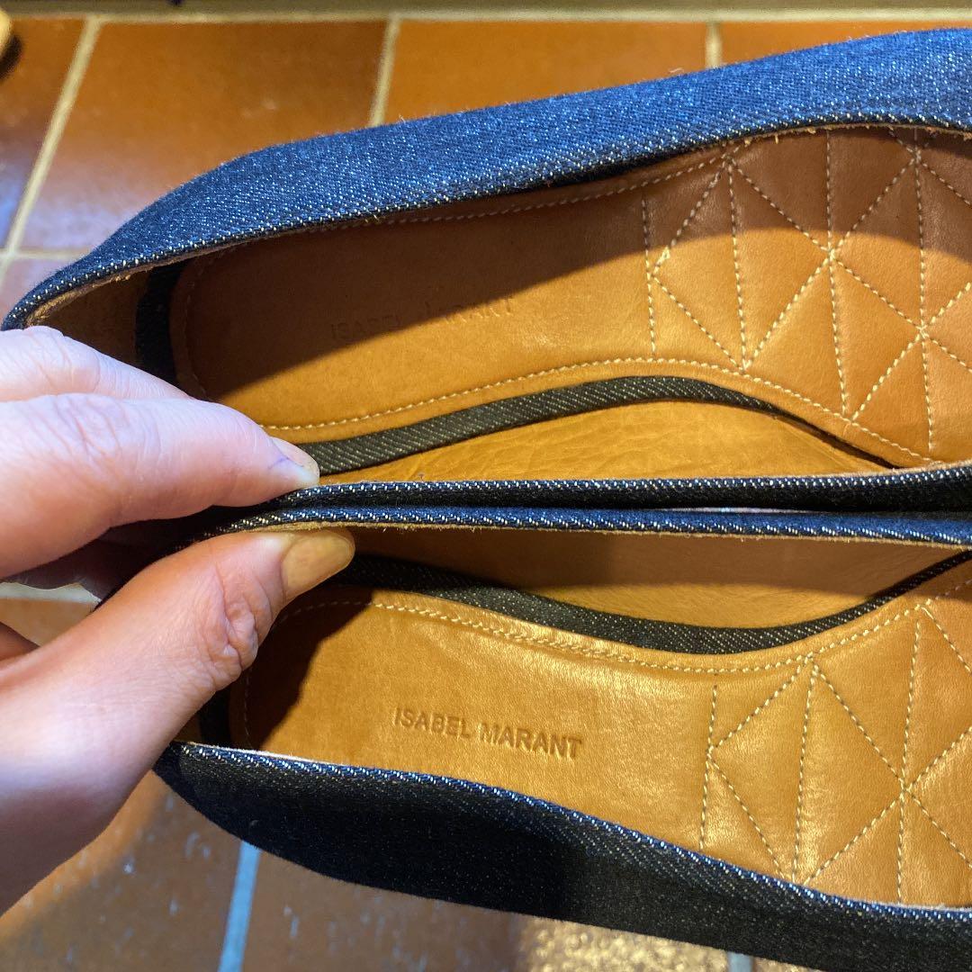ISABEL MARANT デニムバレエシューズ
