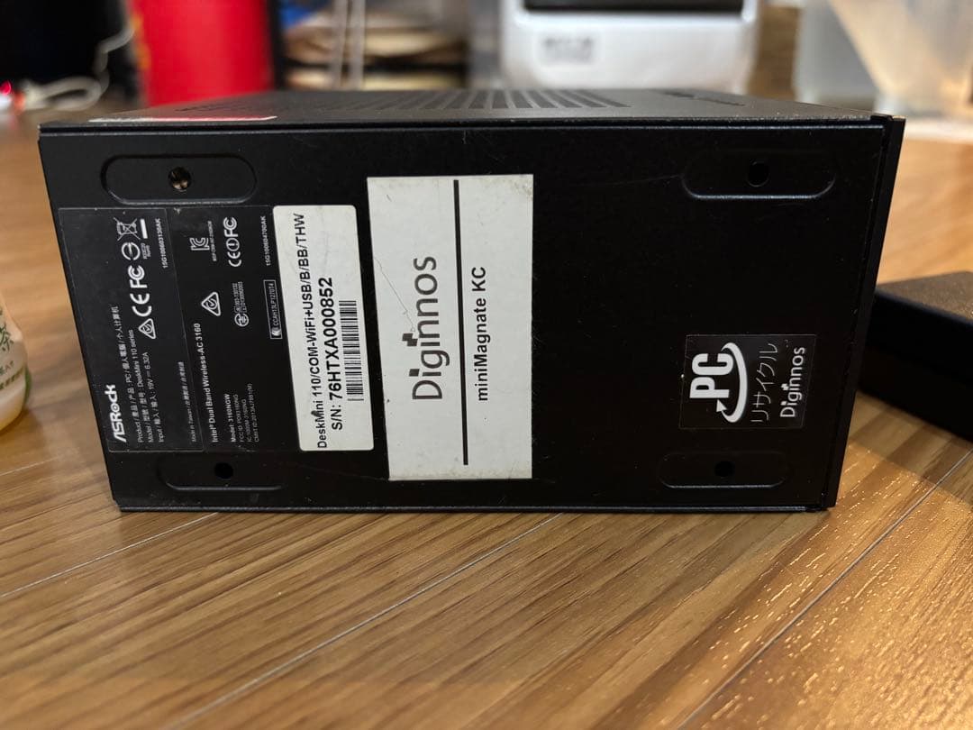 高速起動SSD搭載 DeskMini110 / 8GB / 500GB 小型PC - メルカリ