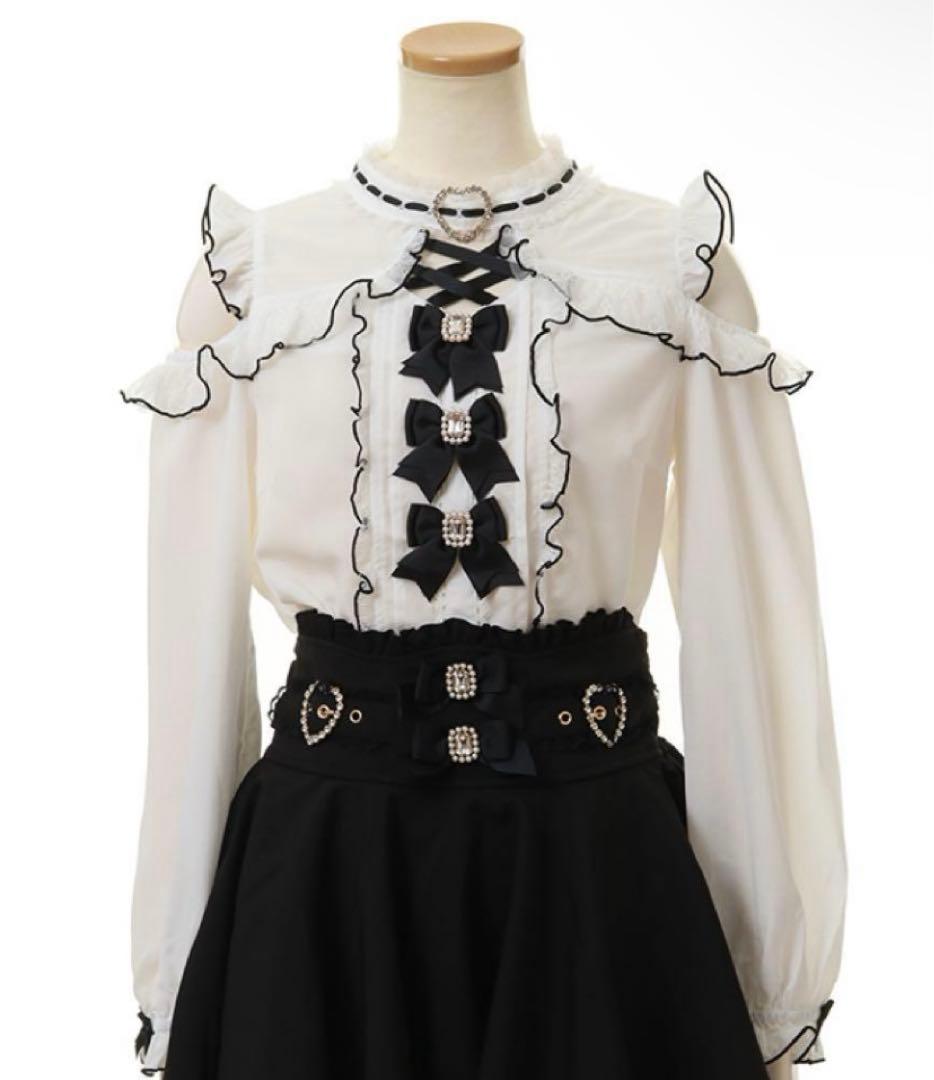 LIZLISA リズリサ 3つリボンハートチョーカーブラウス 量産型 地雷系