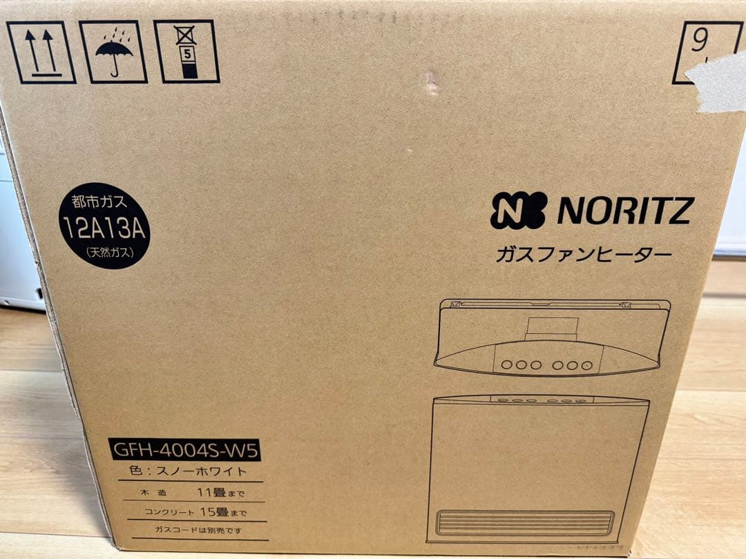 都市ガス ガスファンヒーター GFH-4004S-W5 - メルカリ