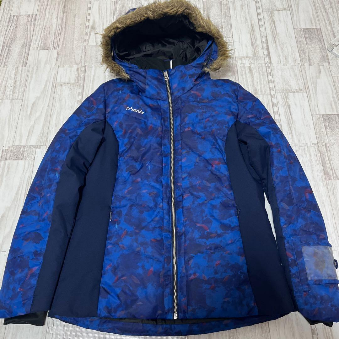 極美品 近年モデル Phenix フェニックス スキーウェア ファー XL 総柄