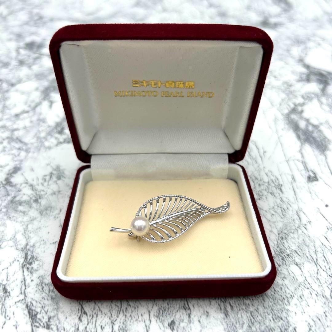 新品 未使用品✨ ミキモト ブローチ　本真珠　パール　大粒　7.3mm