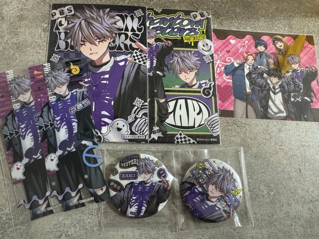 ザキ 缶バッジ 梅田スカイビル ファントムバスターズ 観崎 イラスト