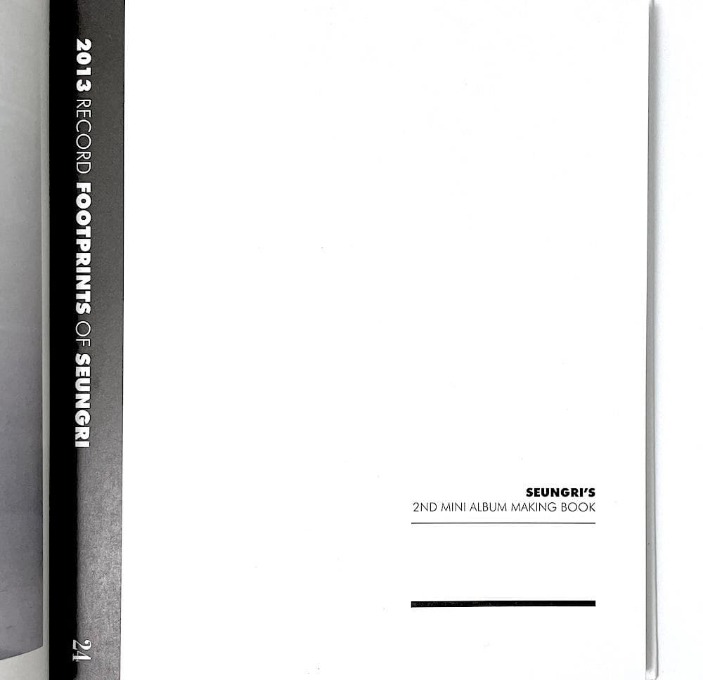絶版本 SEUNGRI'S 2ND MINI ALBUM MAKING BOOK - メルカリ