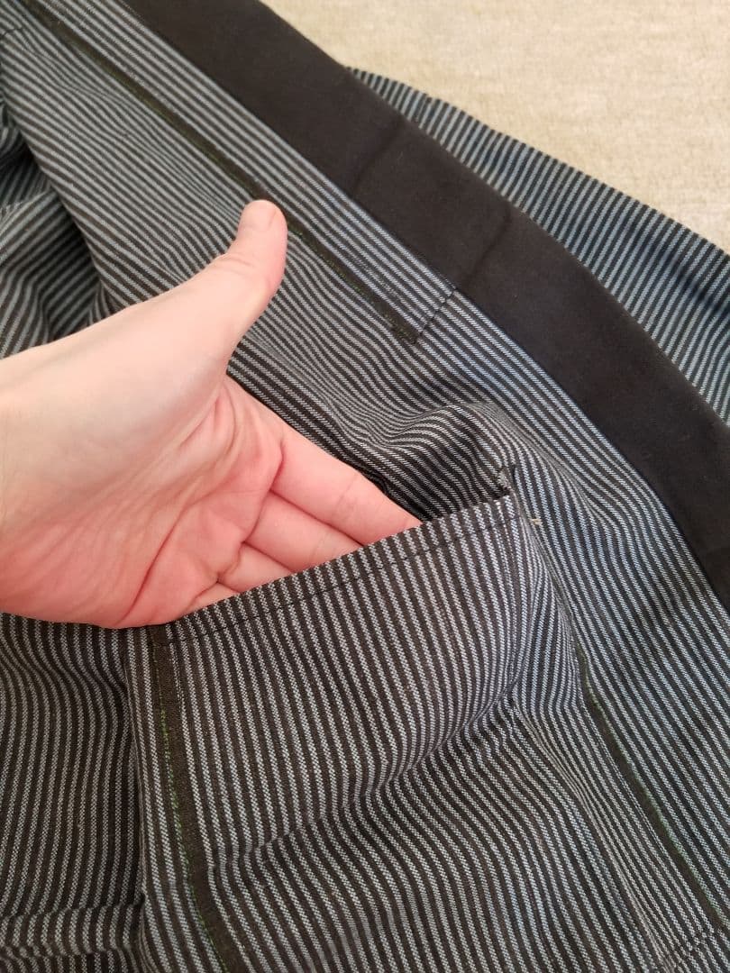 司牡丹 法被 はっぴ 縦縞模様 ストライプ