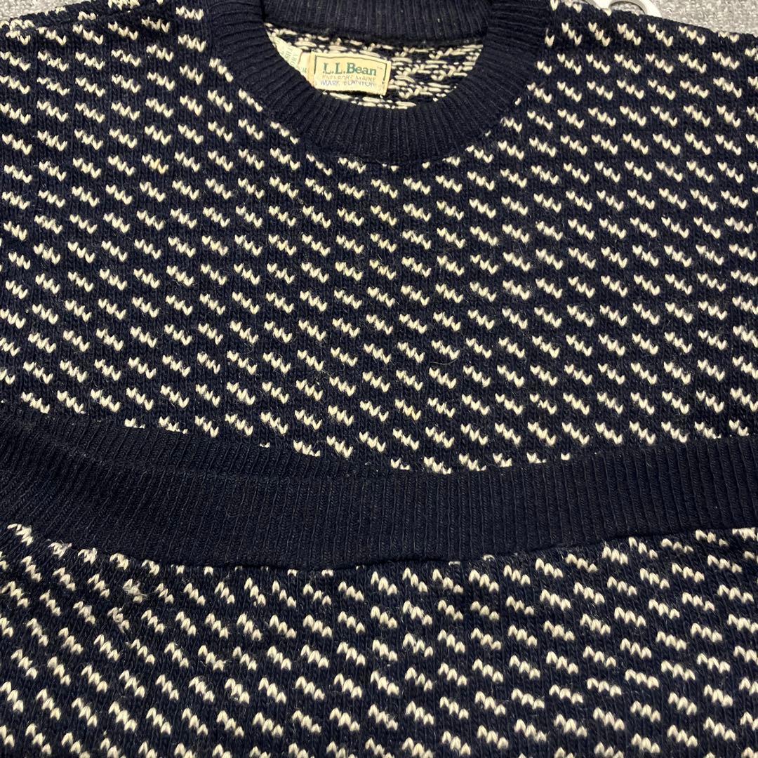L.L.Bean バーズアイ ウールニット セーター 80s LLBWAN