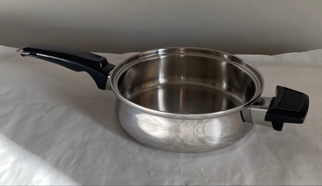 Queen 小　フライパン　セット　IH対応　蓋無　小ドームカバー付 フライパン セット 3点 IH対応 ガス火 鍋 ガラス蓋 片手鍋 フライパン