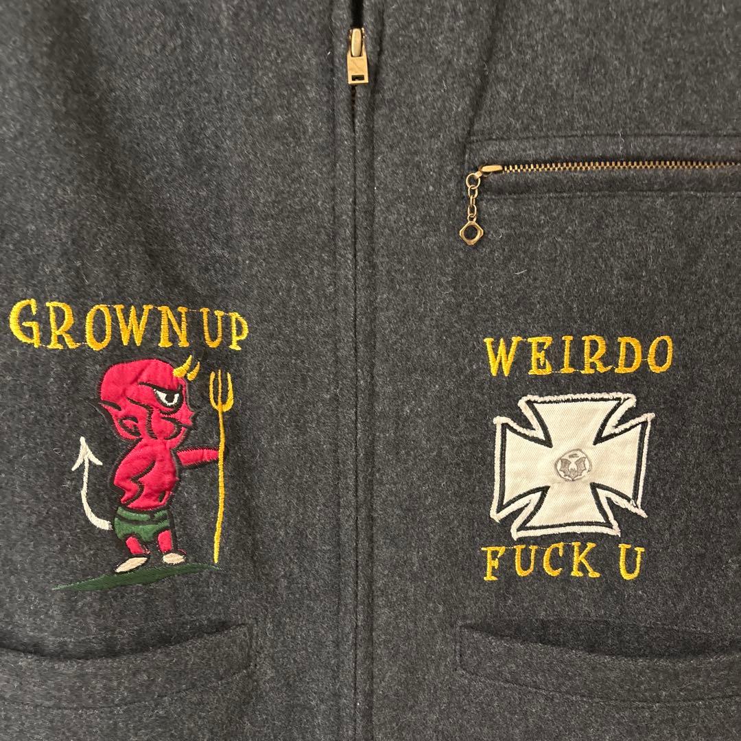 美品 Weirdo FUCK U VEST（ファックユー ベスト） ウールベスト