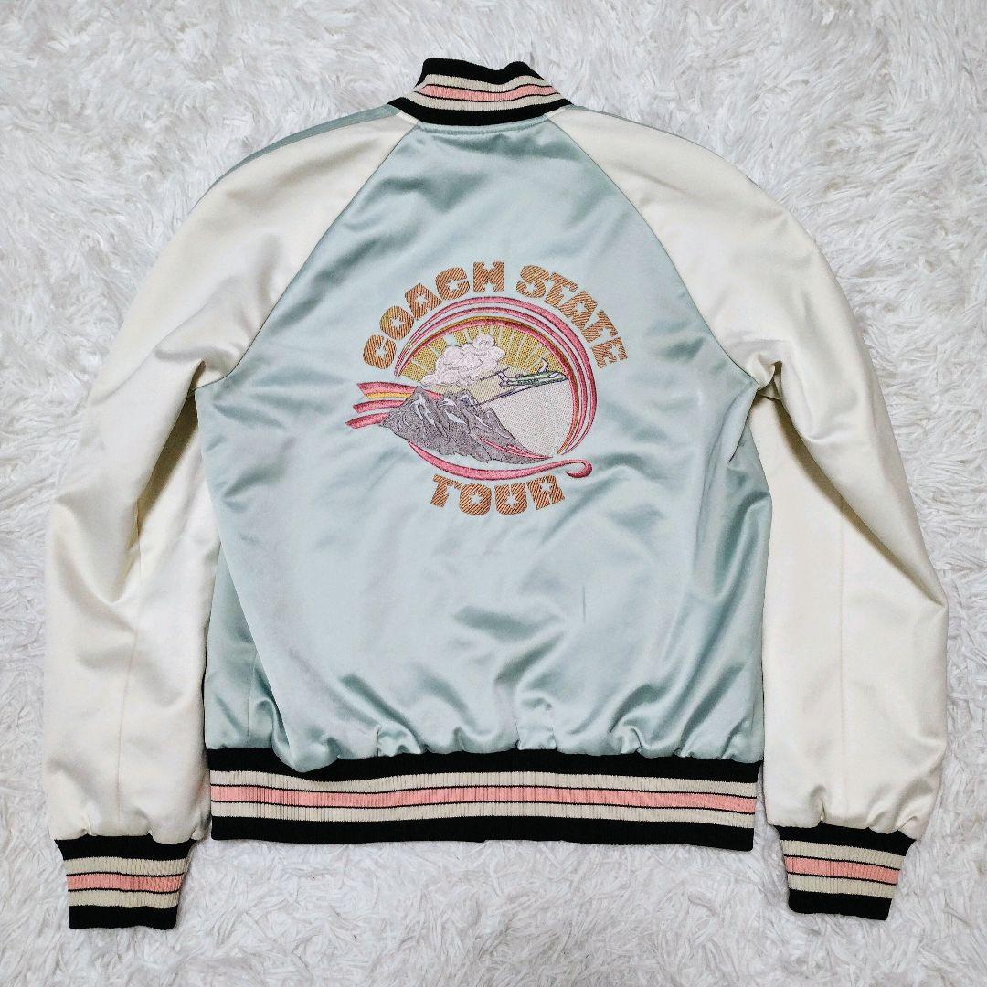 希少】COACH コーチ リバーシブル スカジャン スタジャン レディース