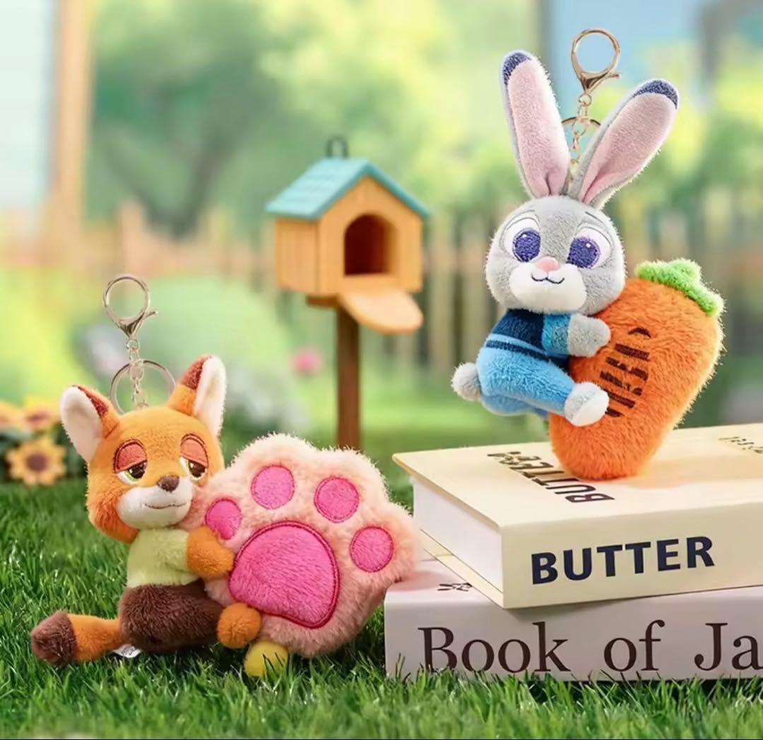 日本未発売】ズートピア マスコット2体セット ニック＆ジュディ