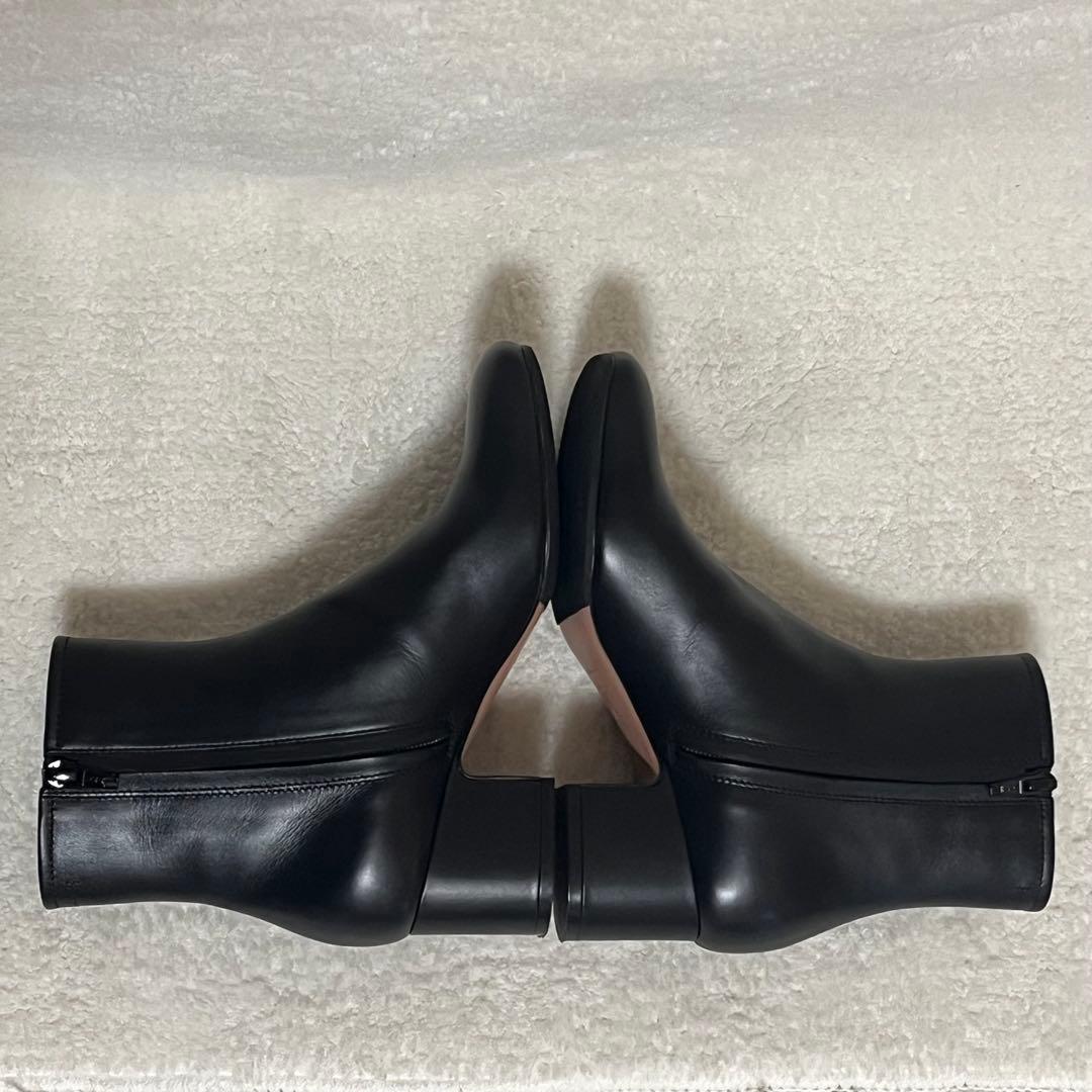 PELLICO】極美品 ショート ブーツ ブラック サイドジップ 35