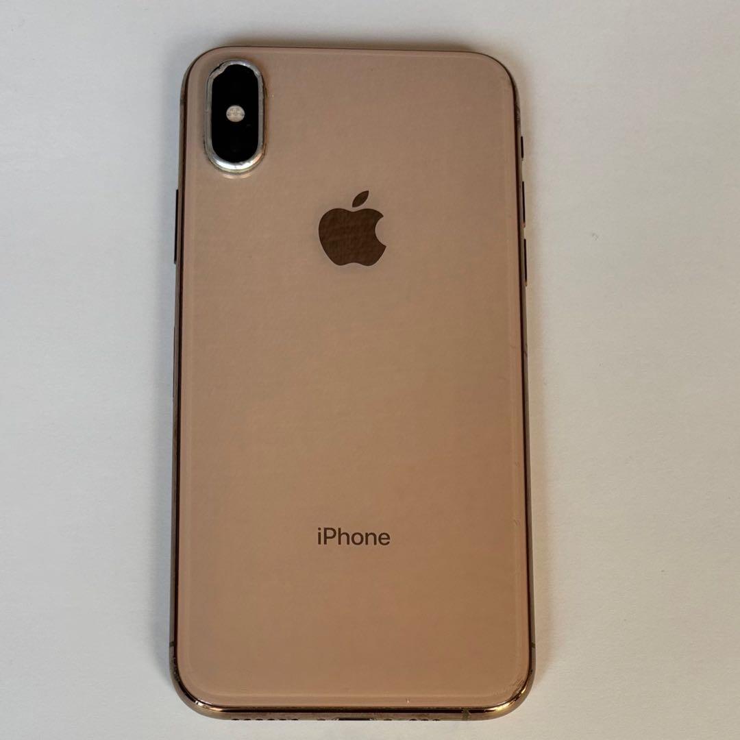 Apple iPhoneXS 256GB simフリー 本体 ゴールド画面割れ有 - メルカリ