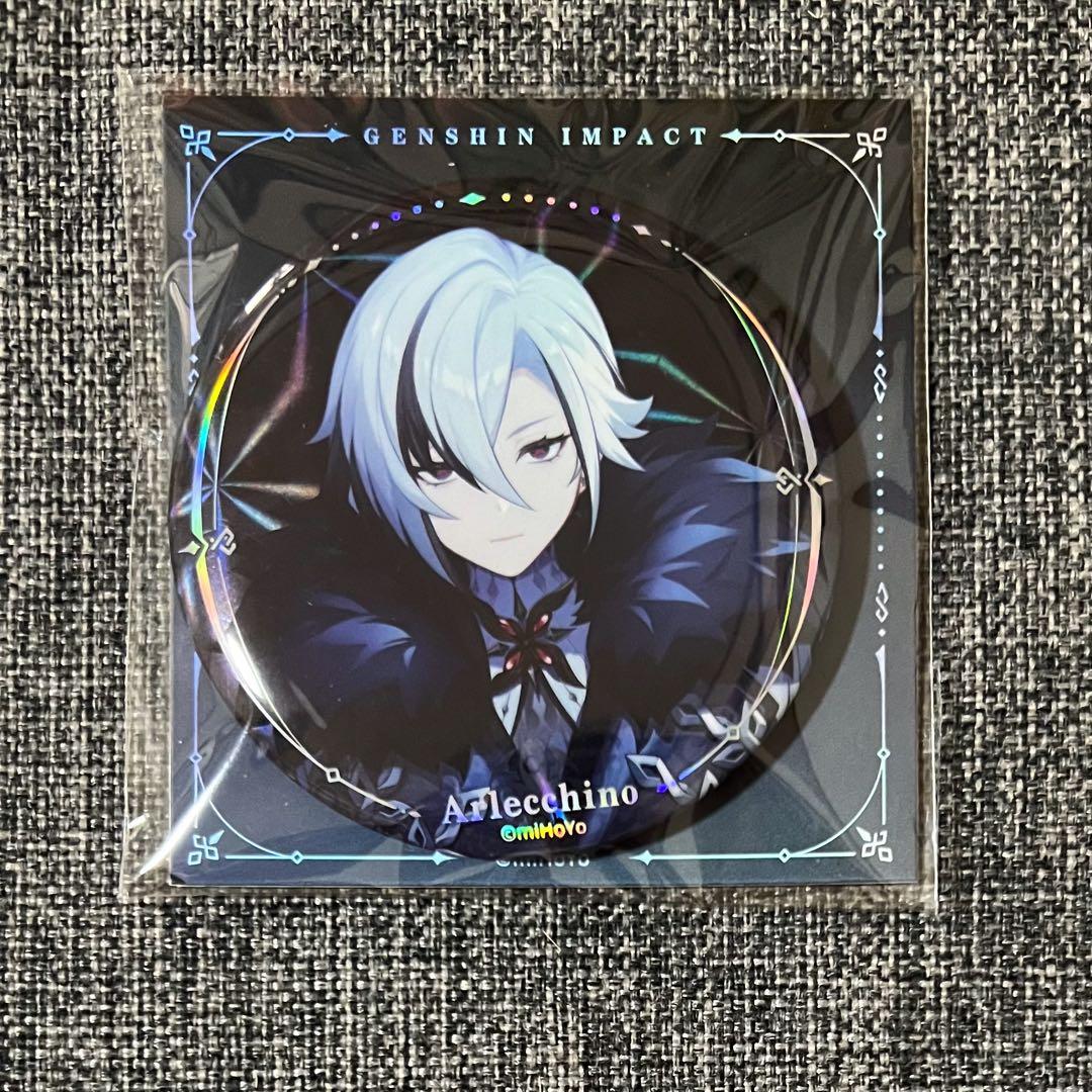 公式正規品 原神 アルレッキーノ 召使 缶バッジ 冬夜愚戲 ファデュイ