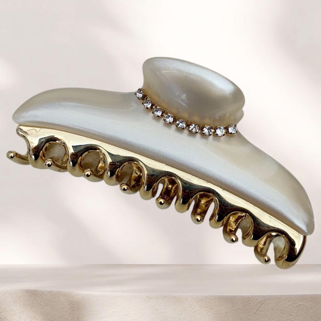 付属品有/極美品 acca アッカ ヘアクリップ ニューコラーナ G金具 M