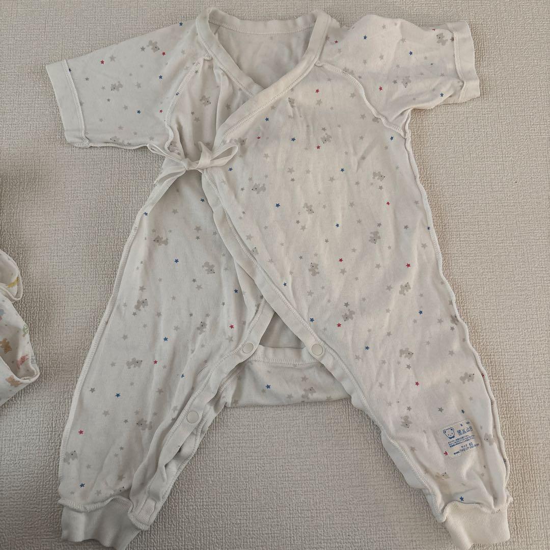 ファミリア カバーオール型肌着 サイズ60 2枚 - メルカリ