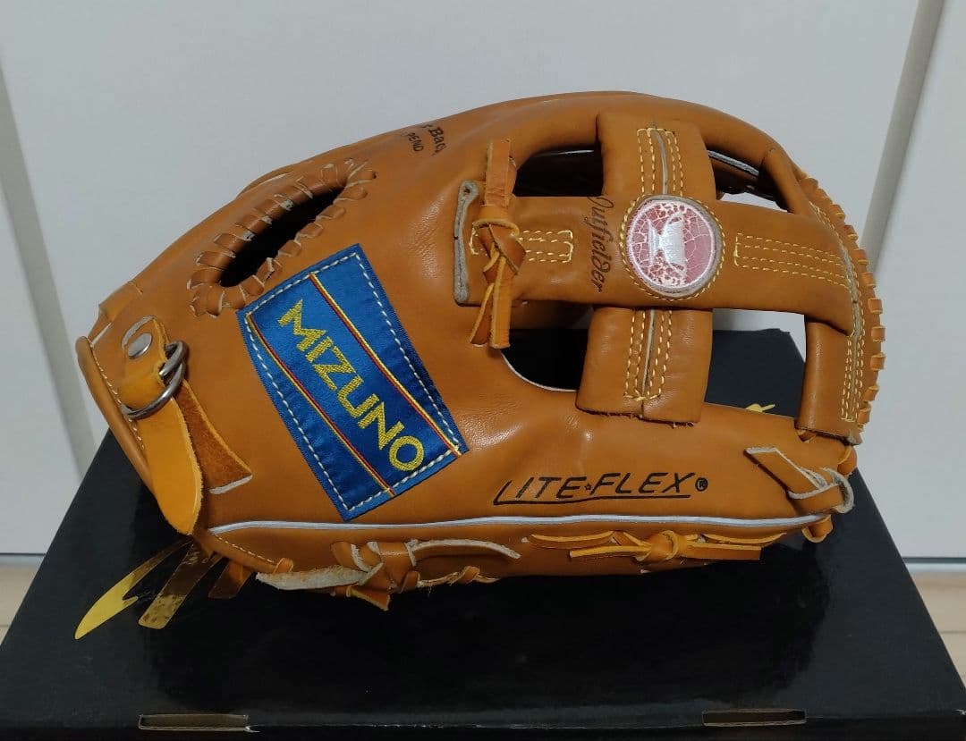 当時物 ミズノ ワールドウィン 赤カップ 硬式グラブ グローブ 高田繁
