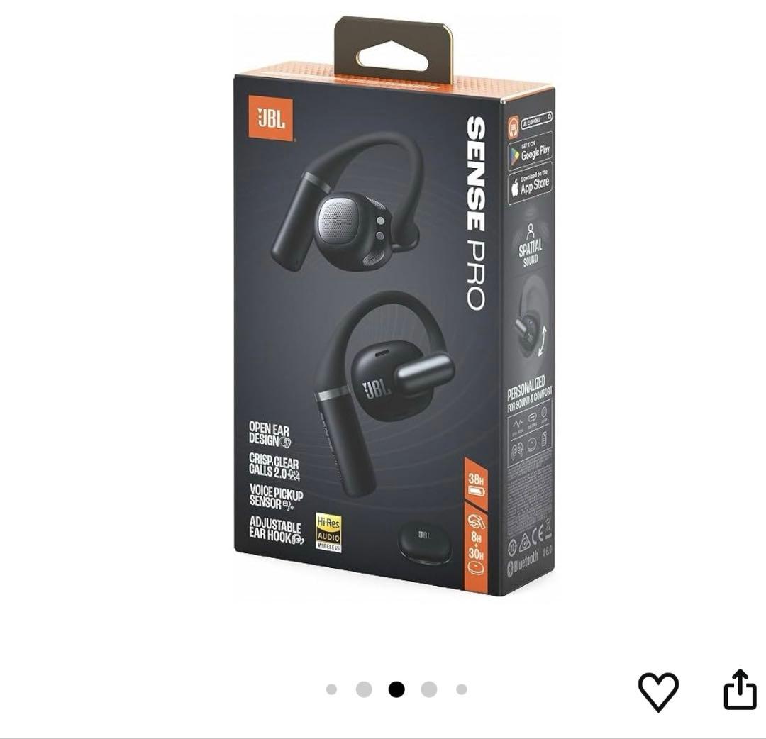 JBL SENSE PRO 試着のみ ワイヤレスヘッドホン ブラックの通販はau PAY