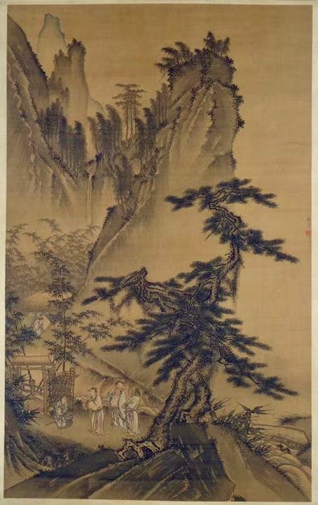 中国明時代戴進捲り 肉筆保証 中国明時代保証 - メルカリ