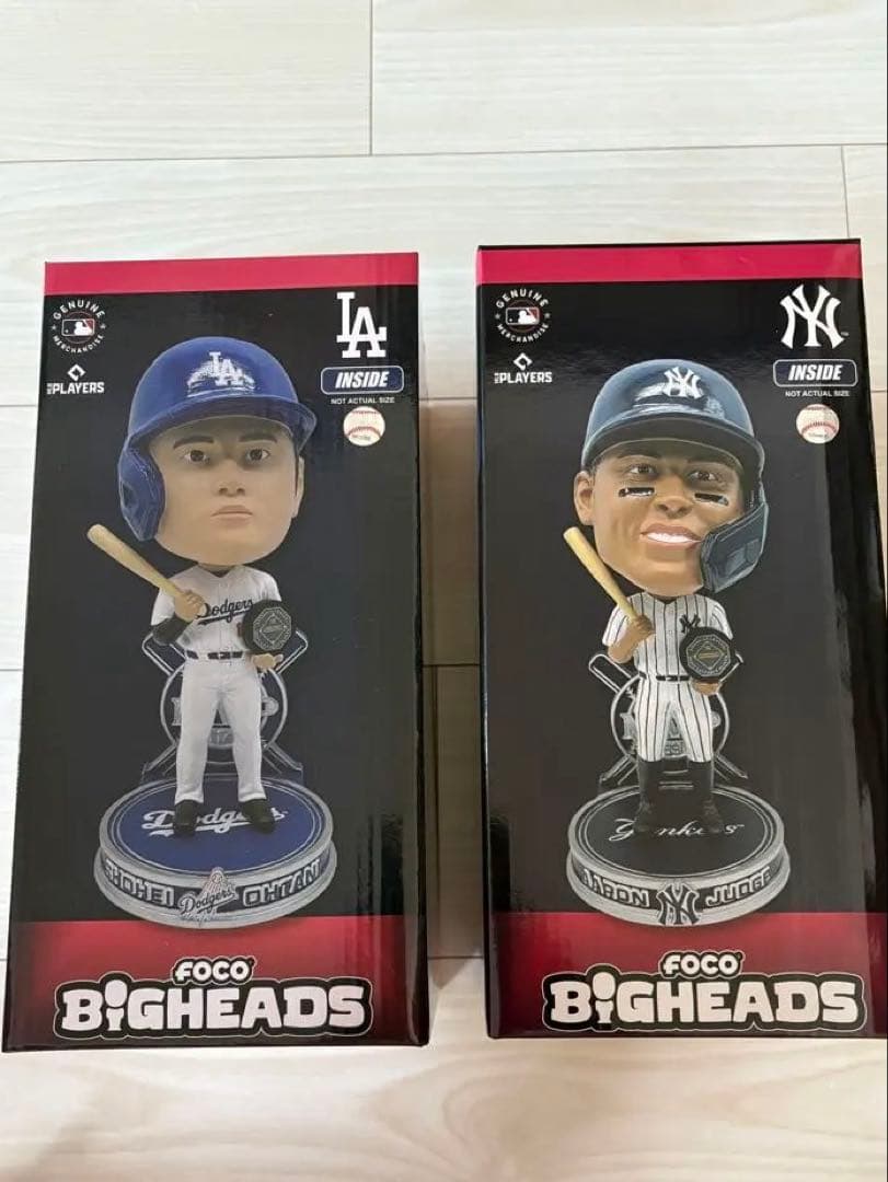 大谷翔平 アーロンジャッジFOCO社 2024MVP受賞BIG HEADセット - メルカリ