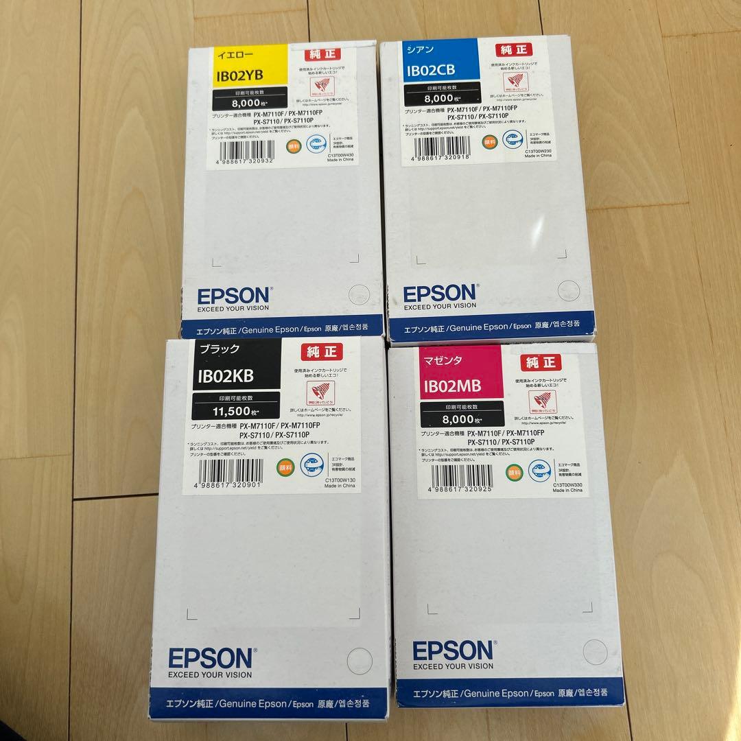 EPSONインクIB02KB IB02CB IB02YB IB02MB ① Amazon.co.jp: EPSON エプソン IB02 (KB/CB/MB/YB)【4色(大容量