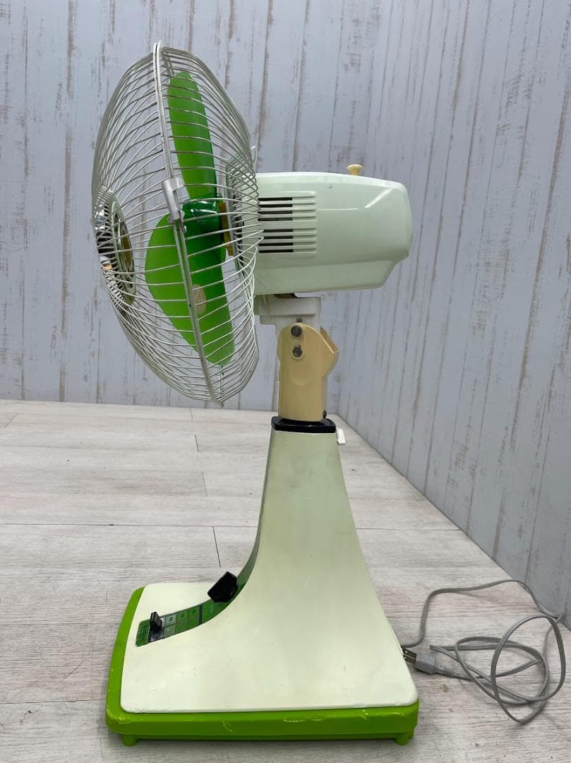 昭和レトロ 日立 扇風機 H-30TM さわ風 グリーン 動作確認済 - メルカリ