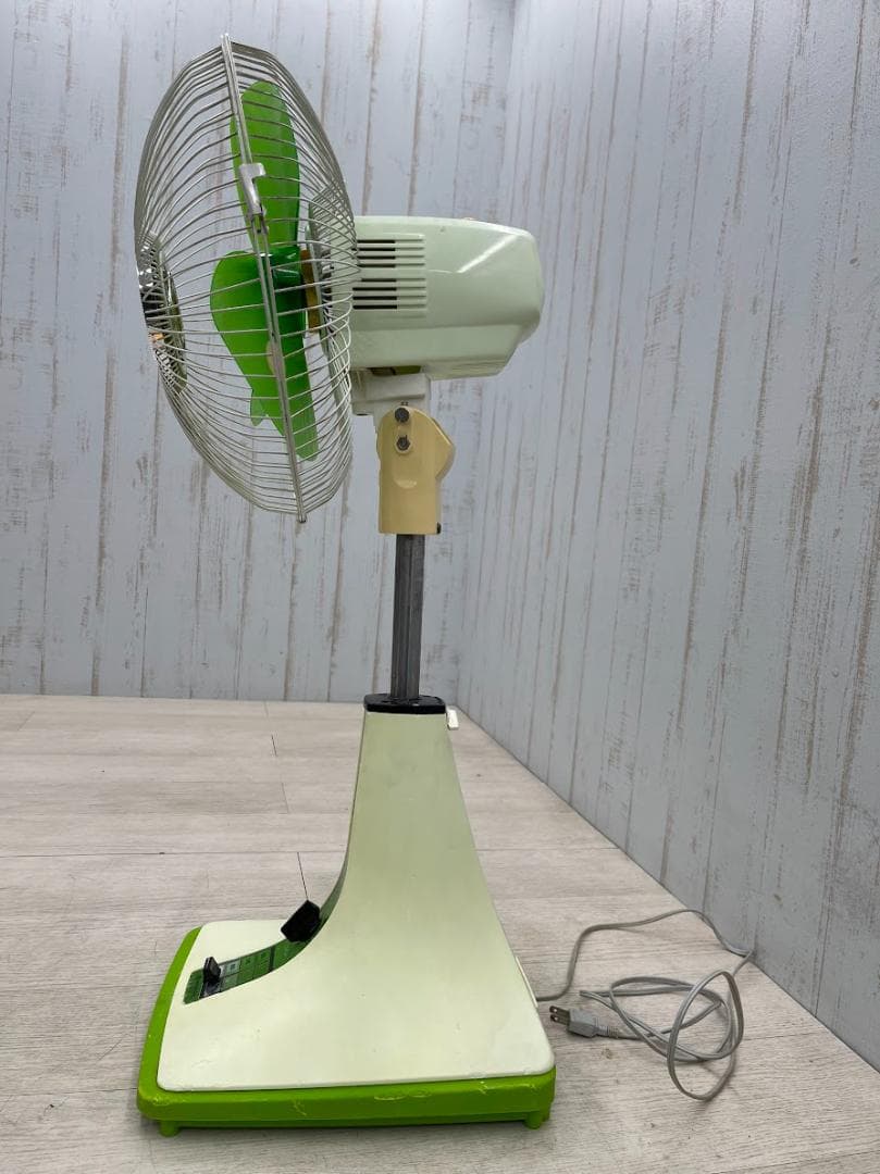 昭和レトロ 日立 扇風機 H-30TM さわ風 グリーン 動作確認済 - メルカリ
