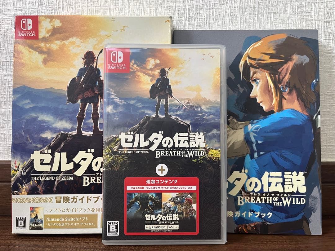【美品】ゼルダの伝説BOW エキスパンションパス&冒険ガイドブック付限定スリーブ Amazon.co.jp: ゼルダの伝説 ブレス オブ ザ ワイルド ~冒険ガイド