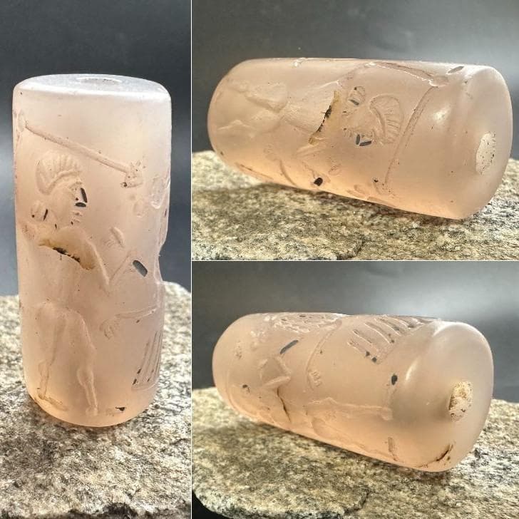 筒印章 古代メソポタミア文明 英雄と怪物 スタンプ パワーストーン 1494