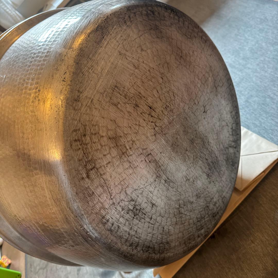 中尾アルミ製作所 キング アルミ打出料理鍋(目盛付) 51cm(38.0L)