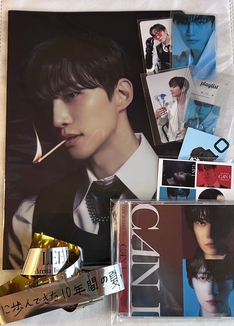 2PM.ジュノ、CD未使用CAN I+特典セットカード、シール、ファイル