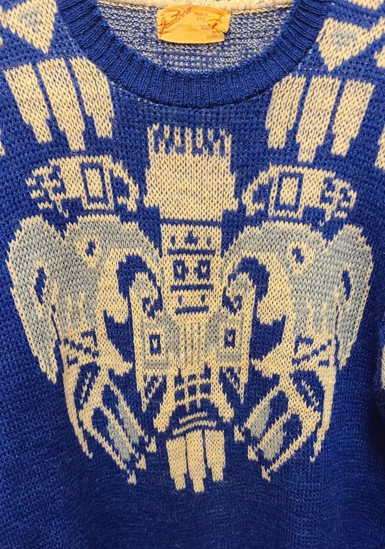 jantzen ジャンセン 40年代 ヴィンテージ ジャガードセーター アステカ