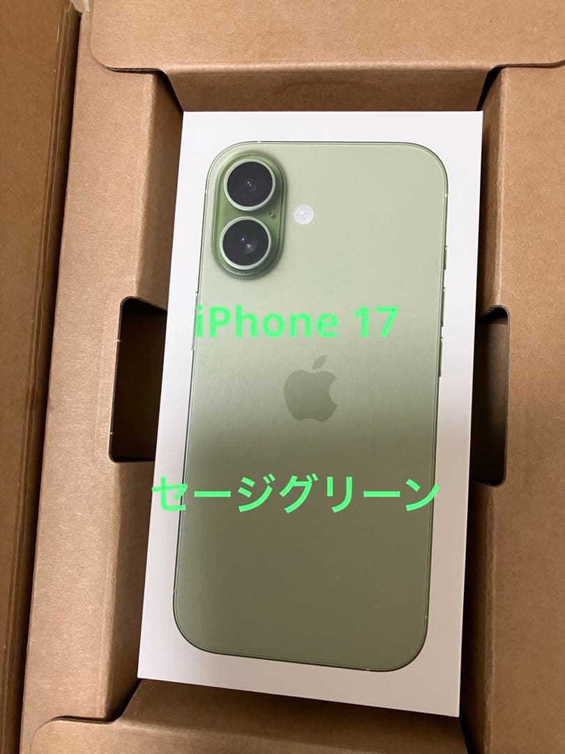 Apple iPhone 17 256GB セージグリーン 本体 - メルカリ
