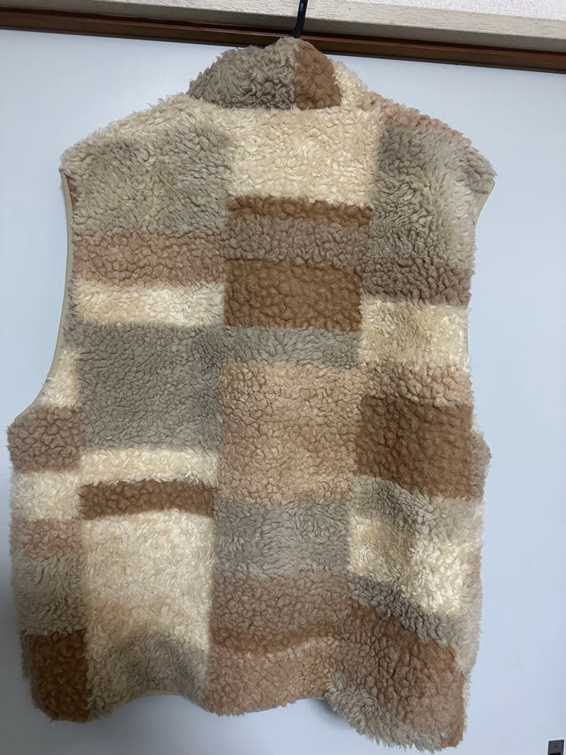 STUSSY ステューシー カラーブロック リバーシブル ベスト ボア