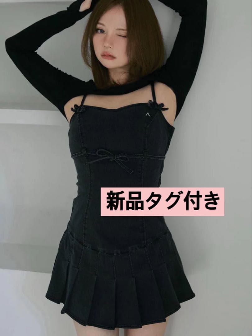 andmaryアンドマリー❤︎Bonnie denim mini dress ANDMARY】Bonnie denim mini dress