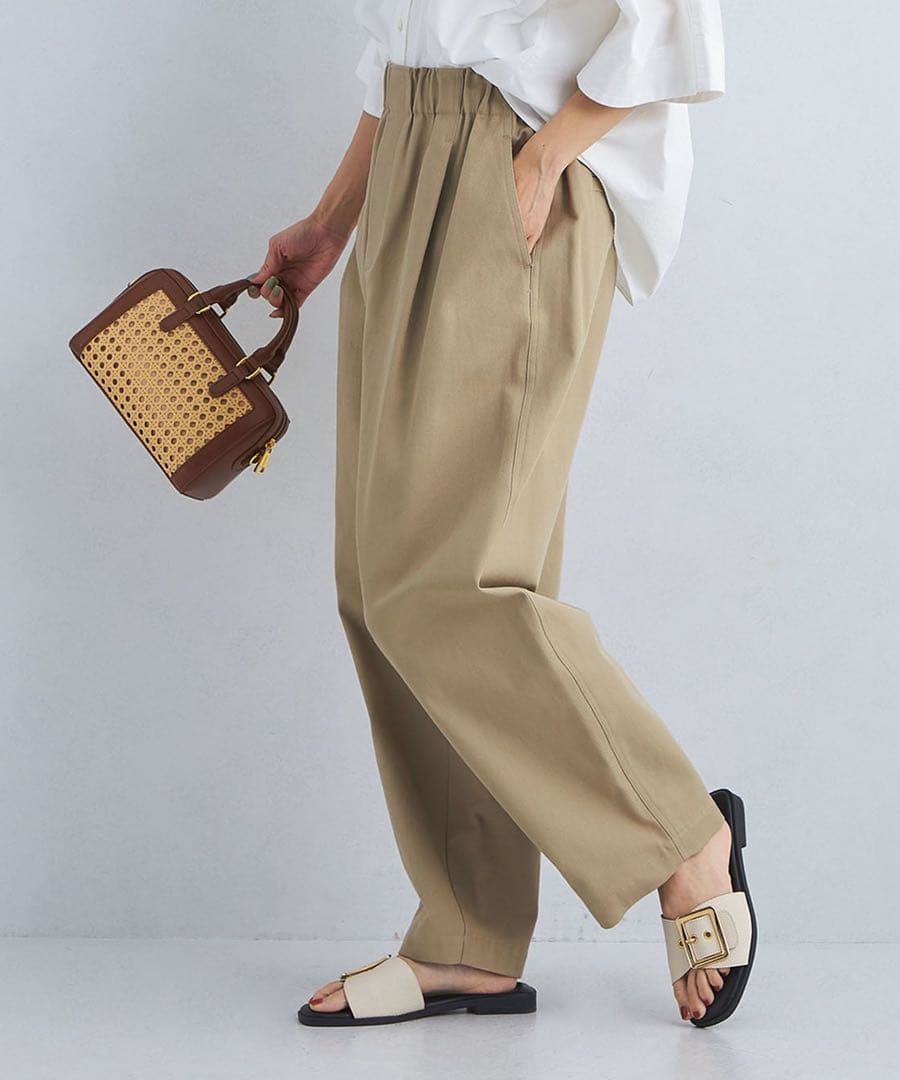 green label relaxing ハイツイストチノ カーブパンツ38の通販｜www