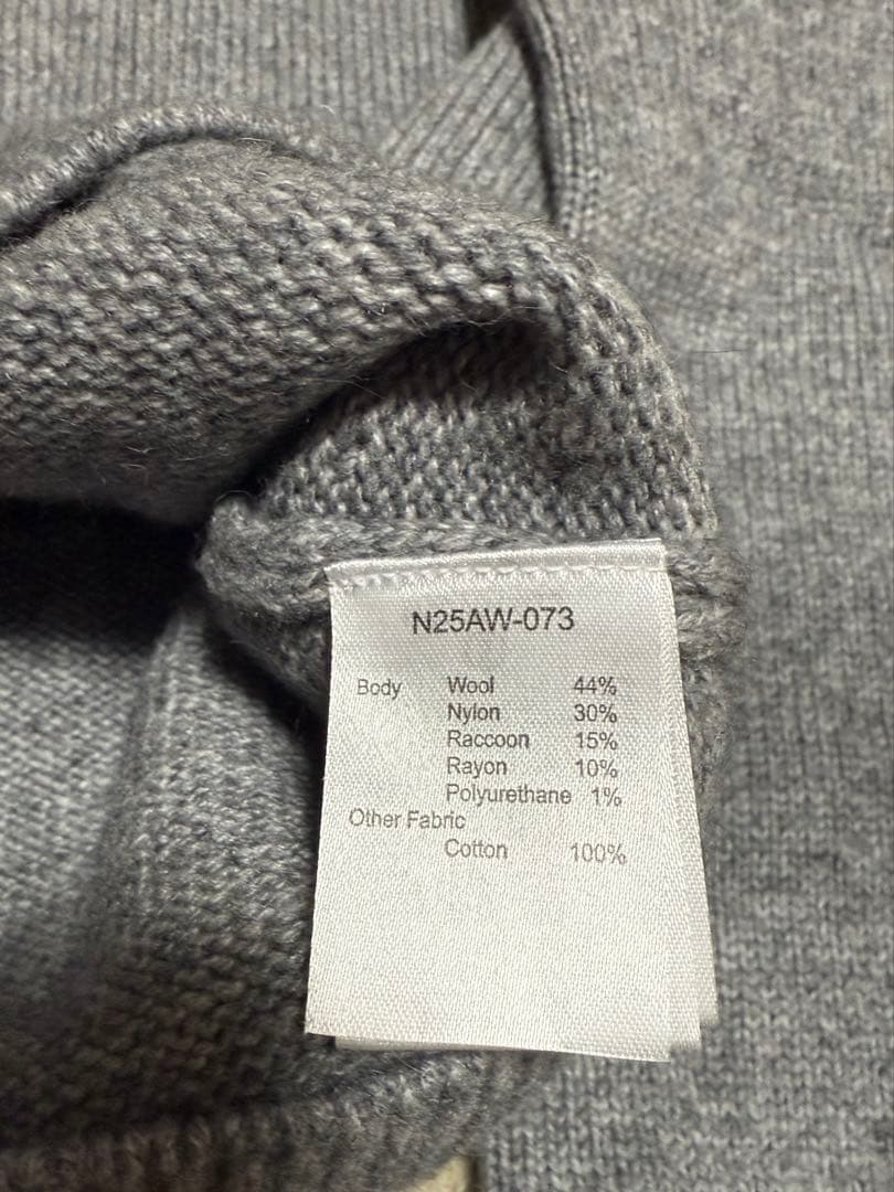 nknit☆denim collar raccoon KNIT☆ニット☆デニム - メルカリ