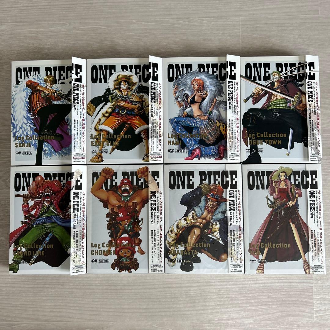 ワンピース ログコレクション DVD 全8本セット (未開封・未使用あり