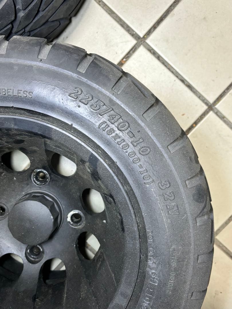 専用出品沖縄行き2ストジャイロ ワイドホイール&タイヤ