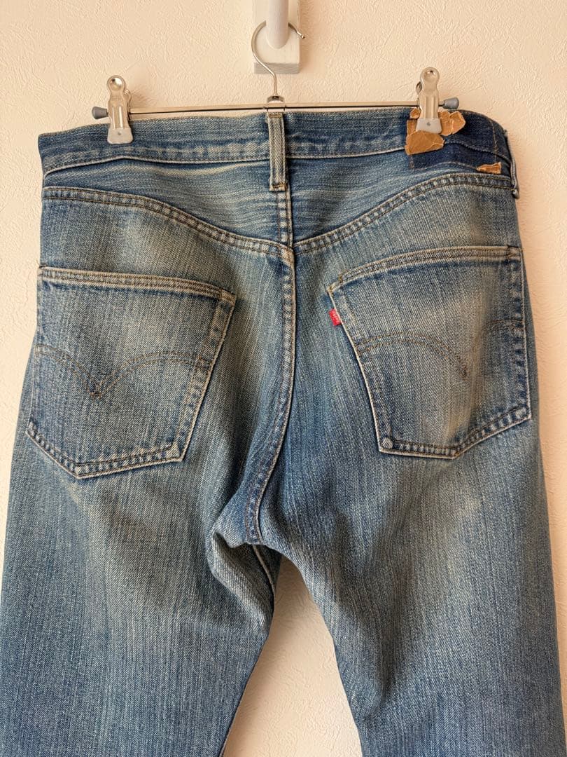 リーバイス501 66前期ノーリペア 実寸W32 縦落ち良好 ゴールデンサイズ