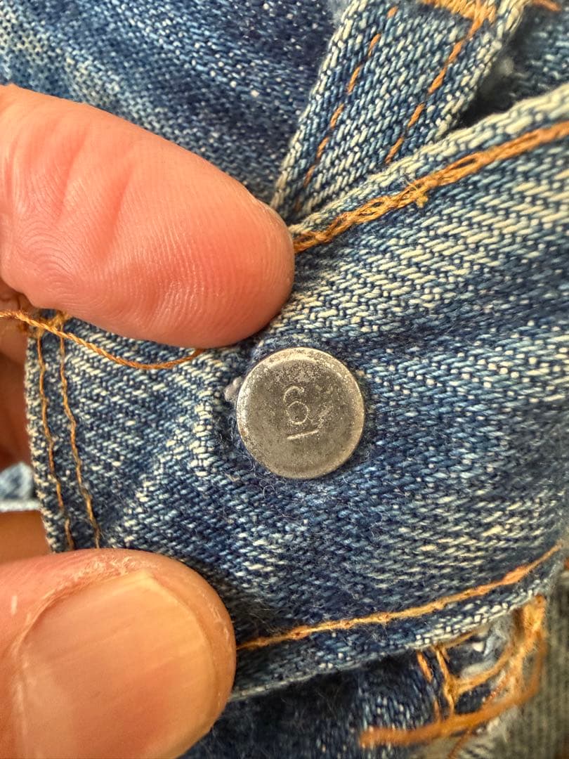 リーバイス501 66前期ノーリペア 実寸W32 縦落ち良好 ゴールデンサイズ