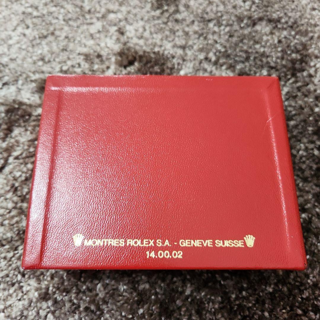 B⑧ロレックス 14.00.02 ROLEX 箱と レザーケース 赤 ROLEX: Red