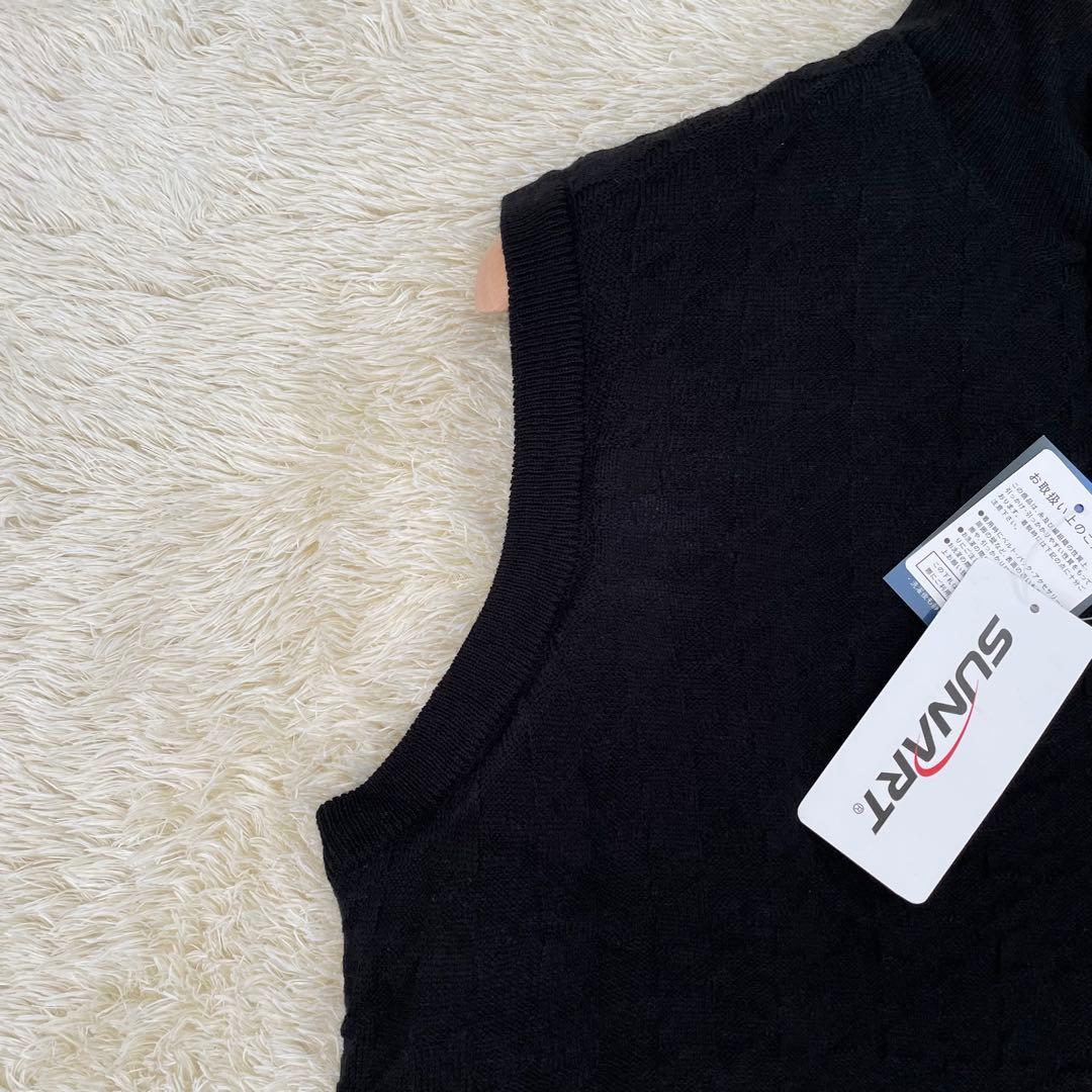 未使用タグ付き】SUNART あったかニットベスト SHV-NT02 Lサイズ