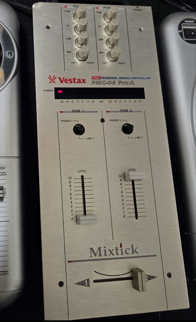 動作品 簡易メンテ済]Vestaxターンテーブルミキサーセット 針ほぼ未使用