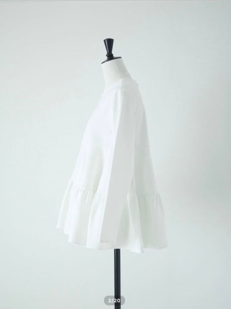 【新品未使用】hitomi URAKIMOU tiered tops ホワイト