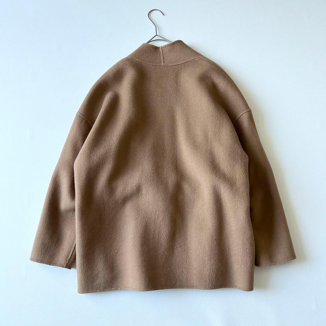 3069y美品 na.eアリュールリバーコート キャメル ベルト付き - メルカリ