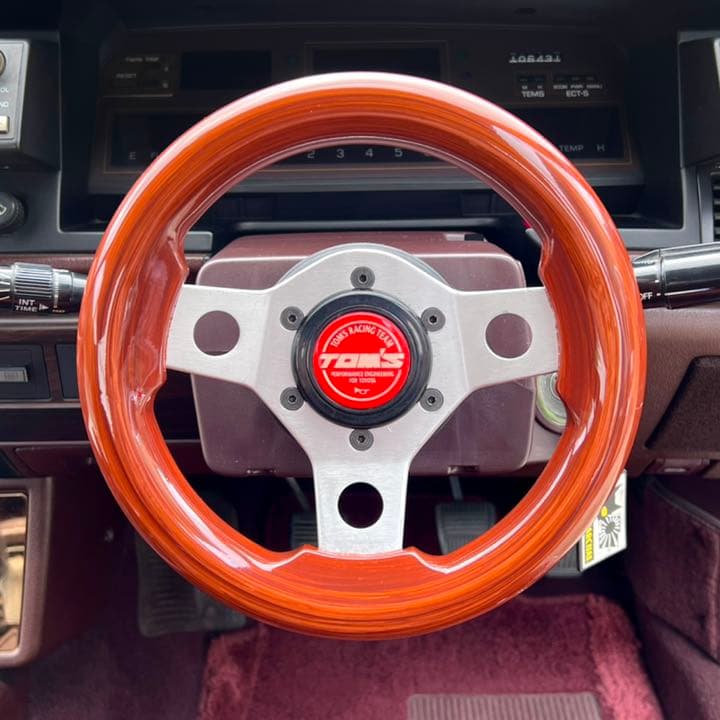 小径ウッドステアリング 水野ワークス gx71 OBA 街道レーサー当時物