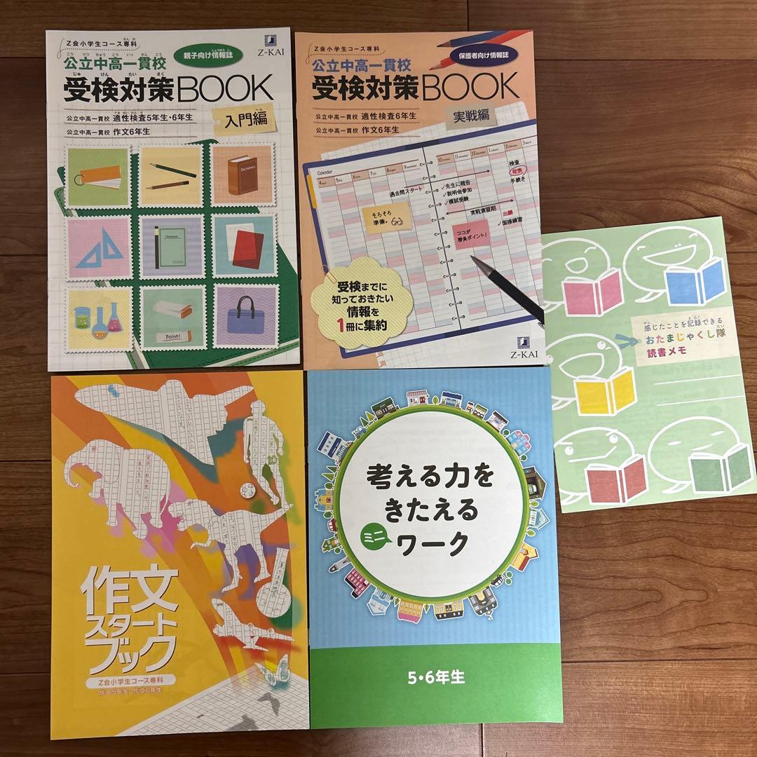 Z会 エブリスタディ 公立中高一貫校 作文 小6 2022年 4〜12月 一年分